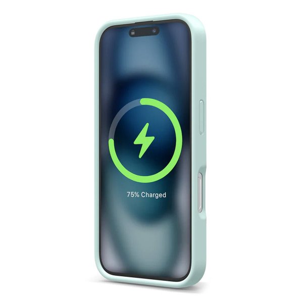 Rvelon iPhone 16 Pro Kuori Silikoni MagSafe Vihreä