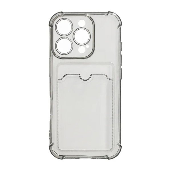 iPhone 16 Pro Kuori Korttipidike Iskunkestävä Musta
