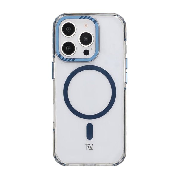 Rvelon iPhone 16 Pro Kuori TPU MagSafe Sininen