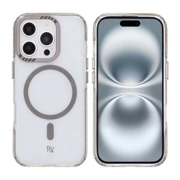 Rvelon iPhone 16 Pro Kuori TPU MagSafe Harmaa