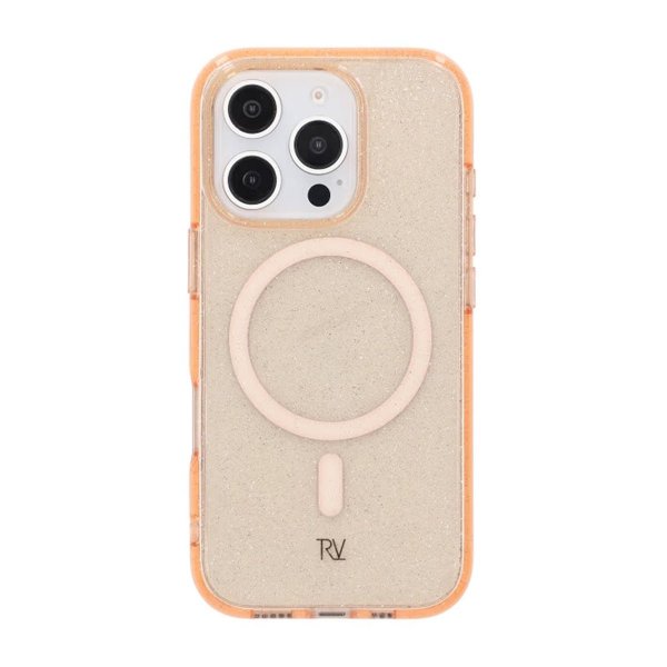 Rvelon iPhone 16 Pro Kuori Glitter MagSafe Kulta