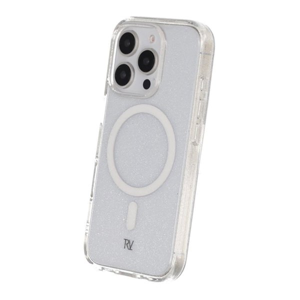 Rvelon iPhone 16 Pro Kuori Glitter MagSafe Valkoinen