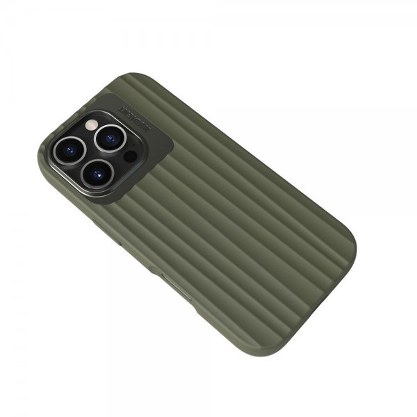 Nudient iPhone 16 Pro -kuori Bold MagSafe Olive Green