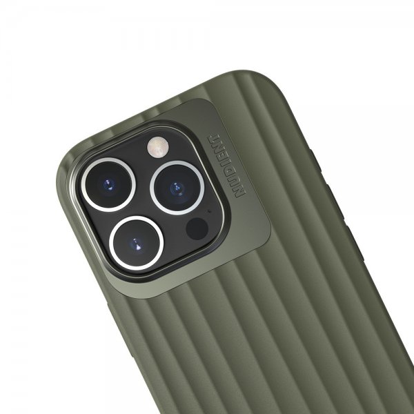 Nudient iPhone 16 Pro -kuori Bold MagSafe Olive Green