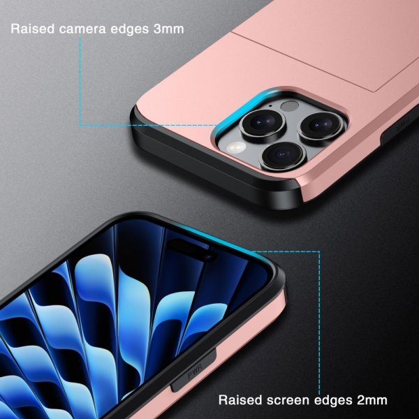 iPhone 16 Pro Kuori Korttikotelo Vihreä