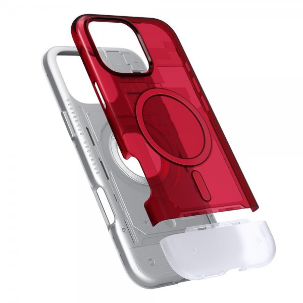 Spigen iPhone 16 Pro -kuori Classic C1 MagFit Ruby