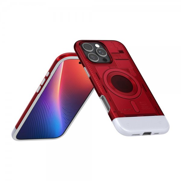 Spigen iPhone 16 Pro -kuori Classic C1 MagFit Ruby