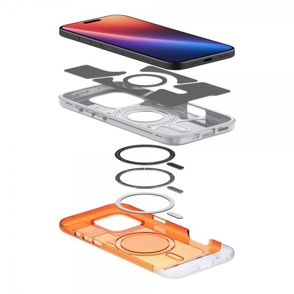 Spigen iPhone 16 Pro Kuori Classic C1 MagFit Tangerine