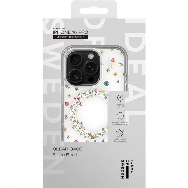 Ideal of Sweden iPhone 16 Pro Kuori Clear Case MagSafe Petite Floral