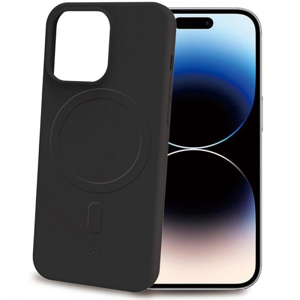 Celly iPhone 16 Pro -suojakuori CROMOMAG Musta