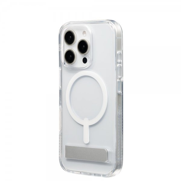 ZAGG iPhone 16 Pro -suojakuori Crystal Palace Snap Kickstand, läpinäkyvä