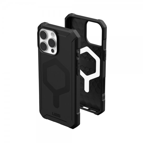Urban Armor Gear (UAG) iPhone 16 Pro Essential Armor MagSafe -suojakuori, musta