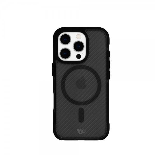 Tech21 iPhone 16 Pro -suojakuori EvoArmor MagSafe, musta