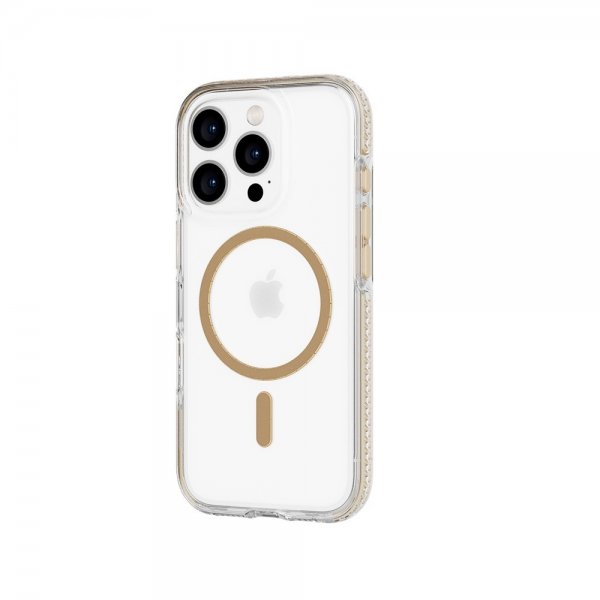 Tech21 iPhone 16 Pro -suojakuori EvoCrystal MagSafe Kulta