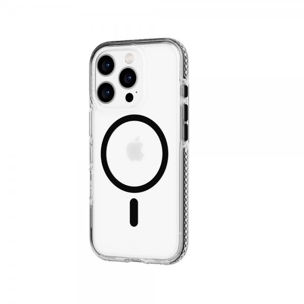 Tech21 iPhone 16 Pro -suojakuori EvoCrystal MagSafe, musta