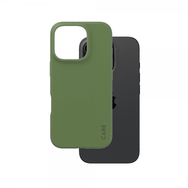 CARE by PanzerGlass iPhone 16 Pro -kuori, muodikas vihreä