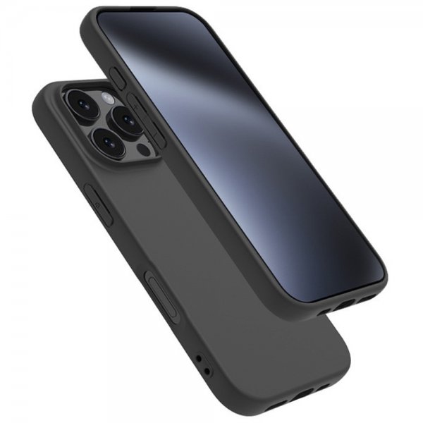 Nordic Covers iPhone 16 Pro Kuori Feather Series Raven Black
