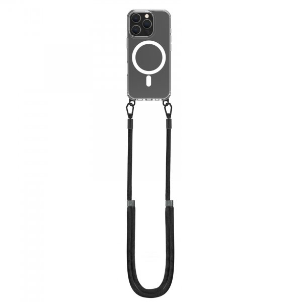 Celly iPhone 16 Pro Kuori Freedom Necklace MagSafe Läpinäkyvä