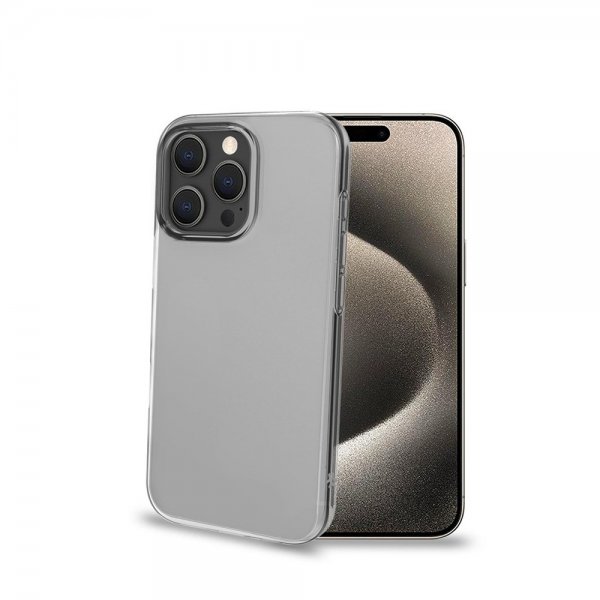 Celly iPhone 16 Pro -suojakuori GELSKIN Läpinäkyvä