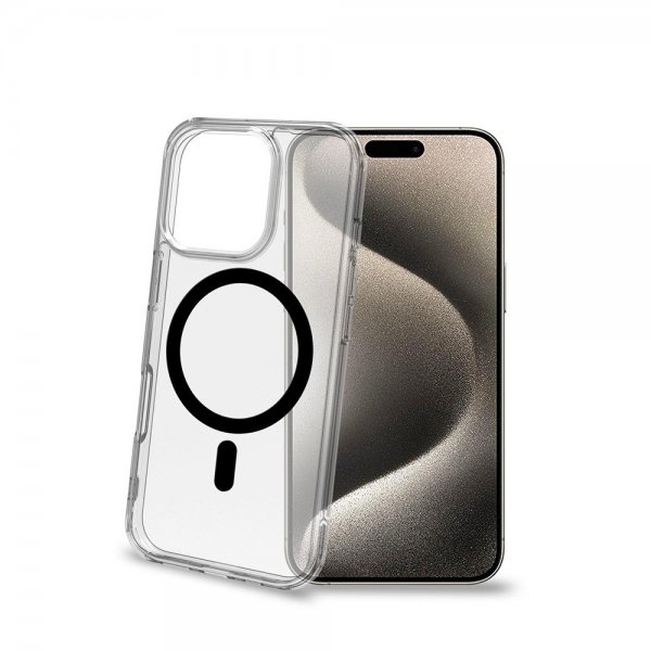 Celly iPhone 16 Pro Kuori GELSKINMAG Musta