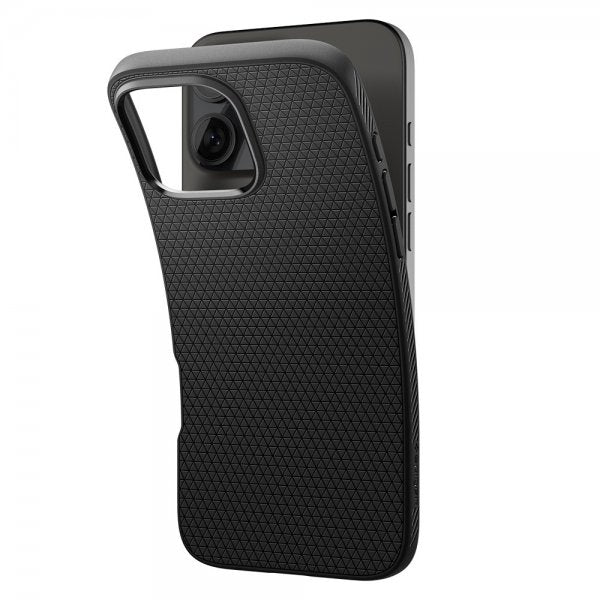 Spigen iPhone 16 Pro Kuori Liquid Air Mattamusta