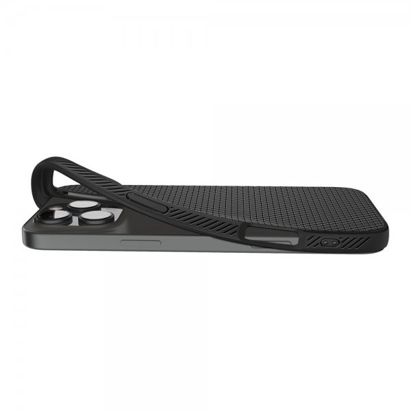Spigen iPhone 16 Pro Kuori Liquid Air Mattamusta