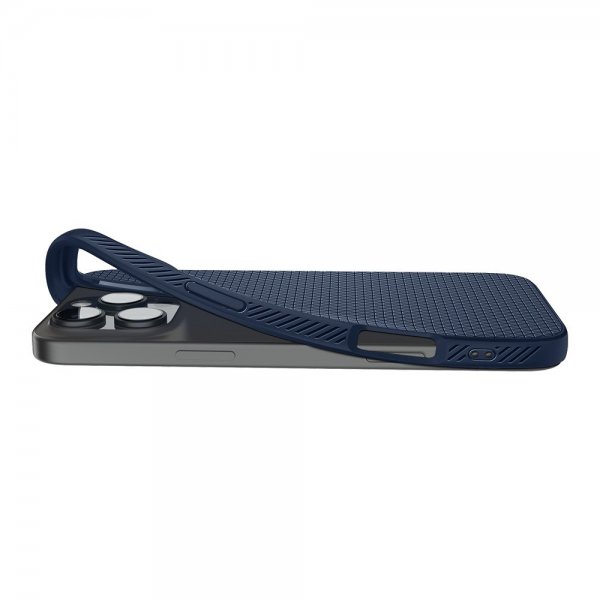 Spigen iPhone 16 Pro -kuori Liquid Air, laivastonsininen