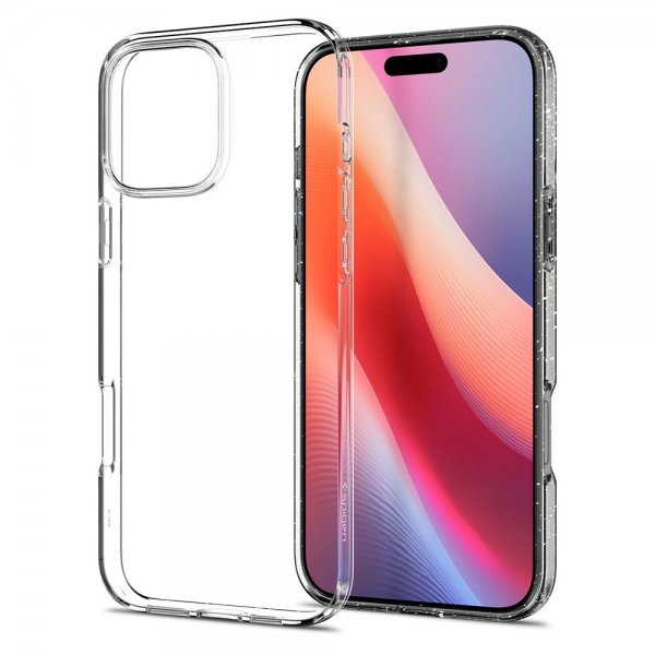 Spigen iPhone 16 Pro -kuori Liquid Crystal Glitter Crystal Quartz