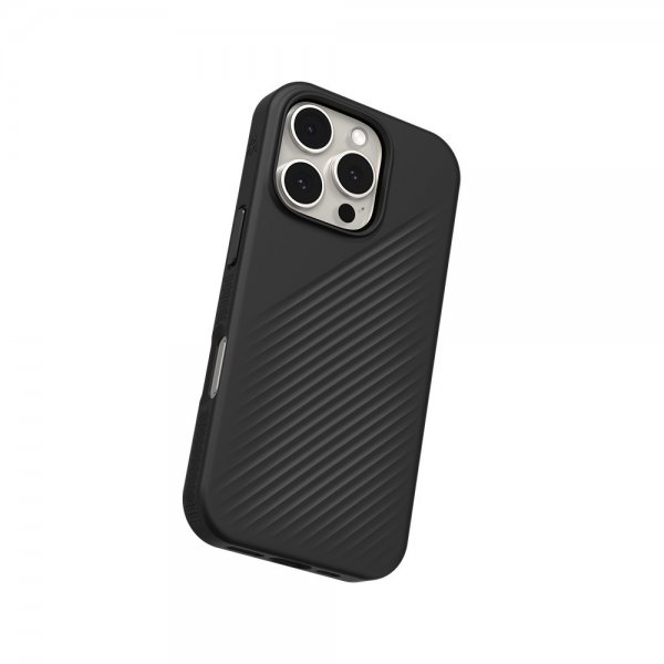 ZAGG iPhone 16 Pro Luxe Snap -suojakuori, musta