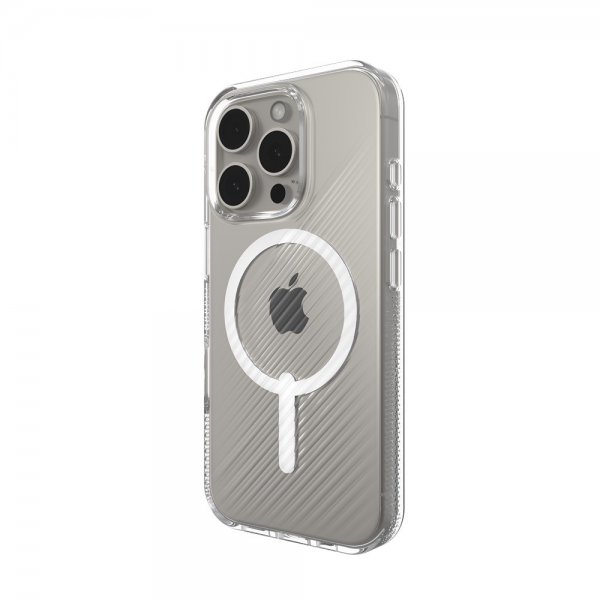 ZAGG iPhone 16 Pro Kuori Luxe Snap Läpinäkyvä