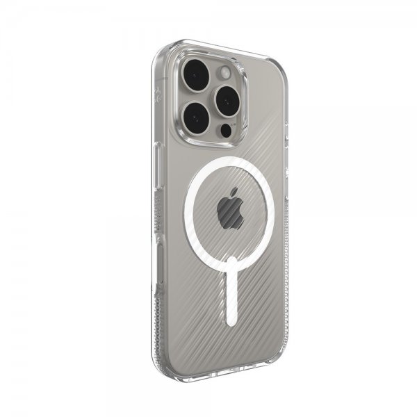 ZAGG iPhone 16 Pro Kuori Luxe Snap Läpinäkyvä