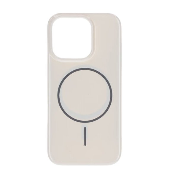iPhone 16 Pro Kuori TPU MagSafe Kiiltävä Valkoinen