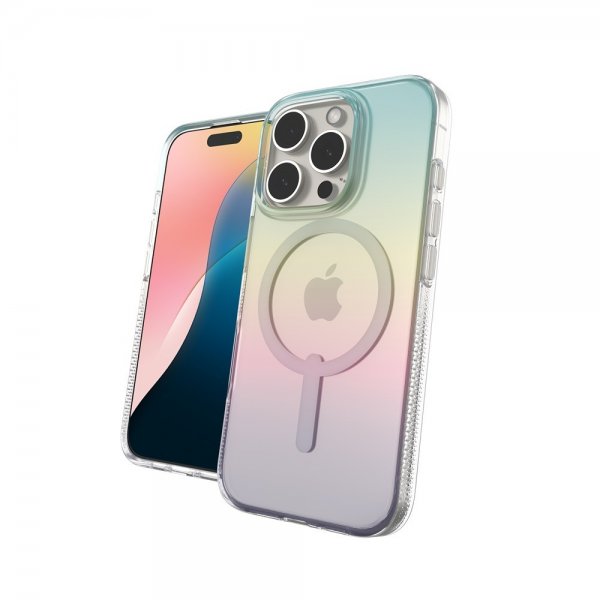 ZAGG iPhone 16 Pro -suojakuori Milan Snap Iridescent