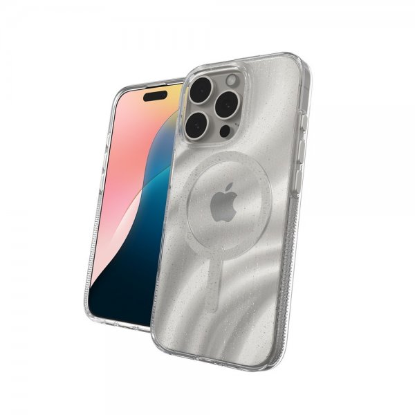 ZAGG iPhone 16 Pro -kuori Milan Snap Swirl Glitter