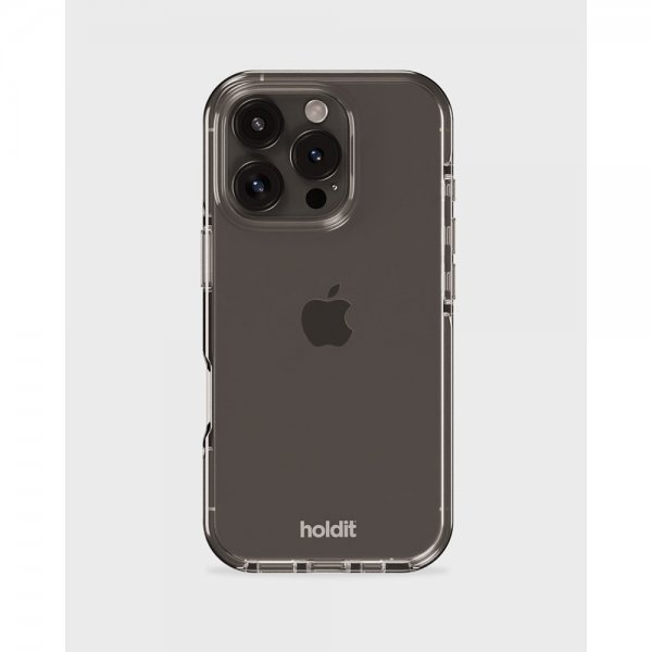 holdit iPhone 16 Pro -läpinäkyvä kuori, valkoinen