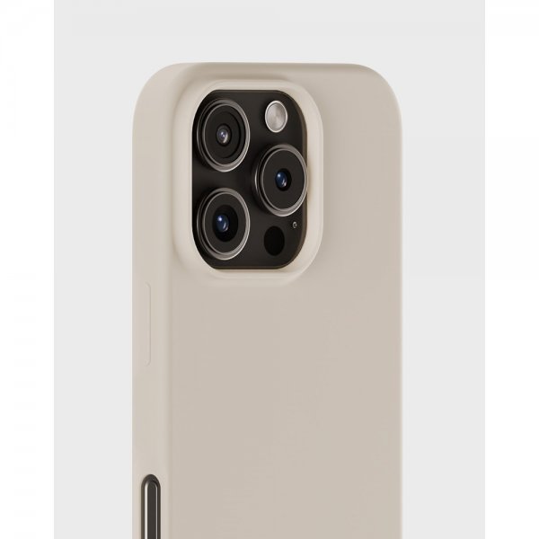 holdit iPhone 16 Pro Kuori Silikoni Light Beige