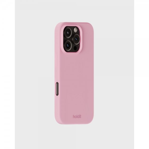 holdit iPhone 16 Pro Kuori Silikoni Pinkki