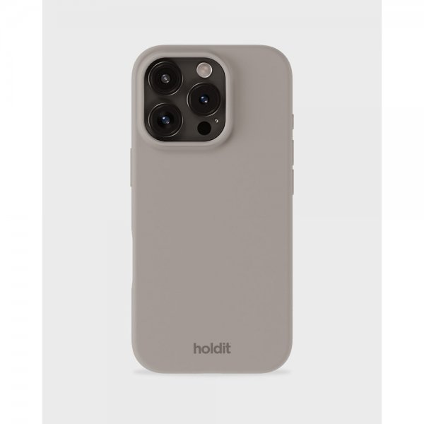 holdit iPhone 16 Pro Kuori Silikoni Taupe