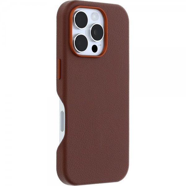 Otterbox iPhone 16 Pro Symmetry Cactus Leather MagSafe -suojakuori, Rich Adobe