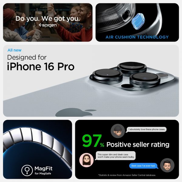 Spigen iPhone 16 Pro -kuori, Tough Armor MagFit Abyss Green