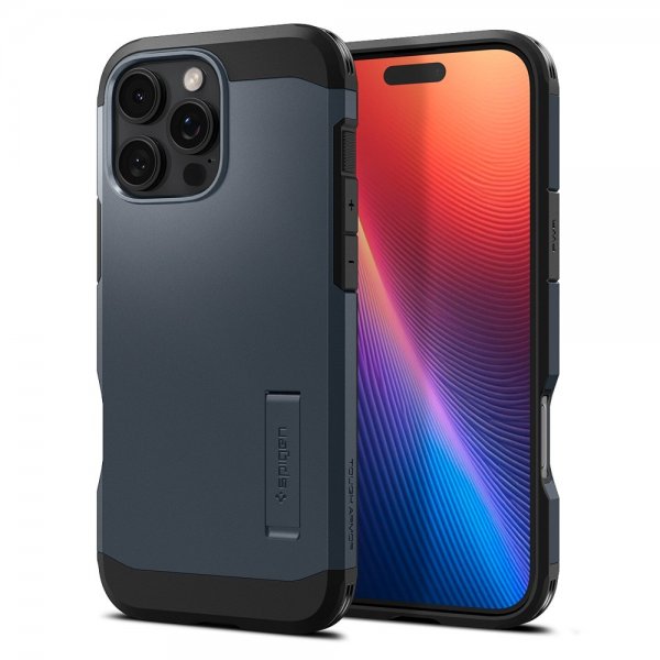 Spigen iPhone 16 Pro Kuori Tough Armor MagFit Metal Slate