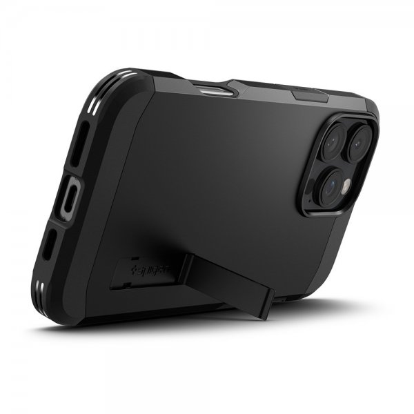Spigen iPhone 16 Pro Kuori Tough Armor MagFit Musta