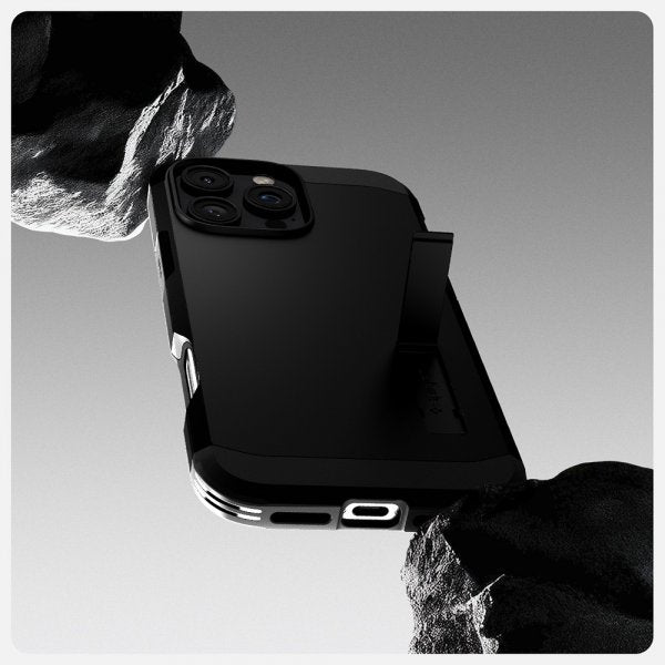 Spigen iPhone 16 Pro Kuori Tough Armor MagFit Musta