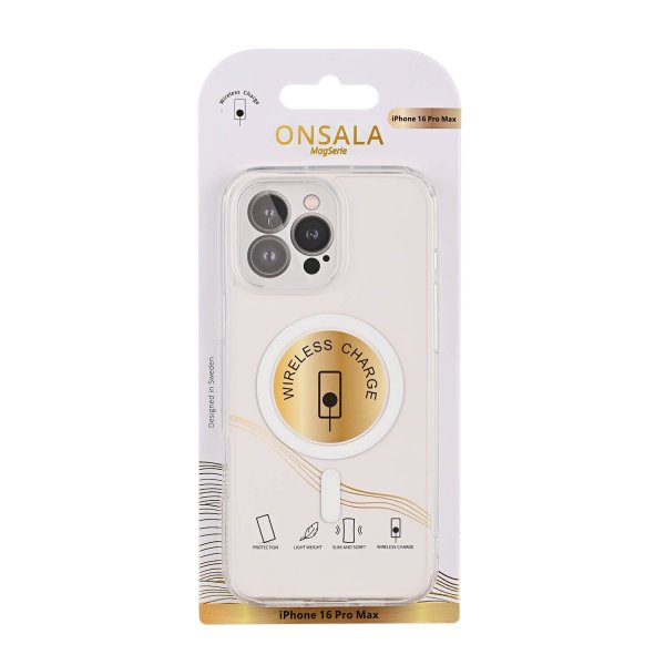 Onsala iPhone 16 Pro -kuori TPU MagSeries Läpinäkyvä