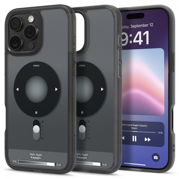 Spigen iPhone 16 Pro Kuori Ultra Hybrid Classic MagFit Musta