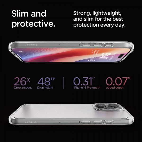 Spigen iPhone 16 Pro Kuori Ultra Hybrid Frost Clear
