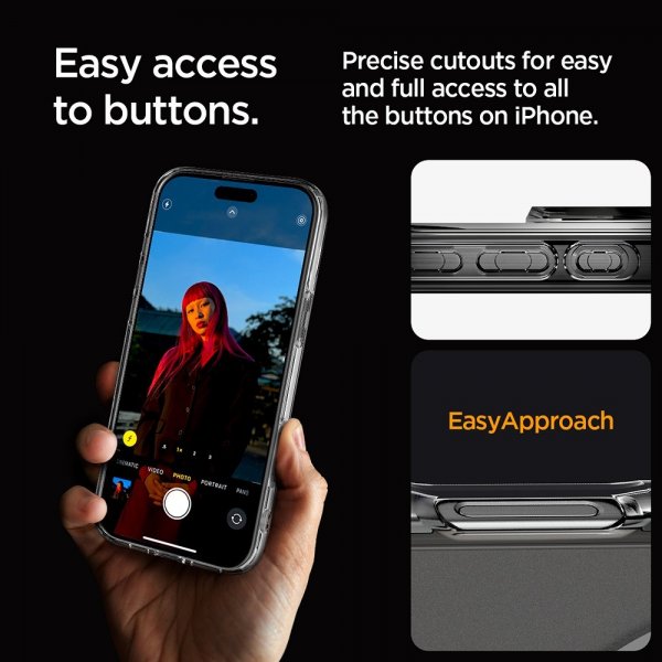 Spigen iPhone 16 Pro Kuori Ultra Hybrid MagFit Frost Clear