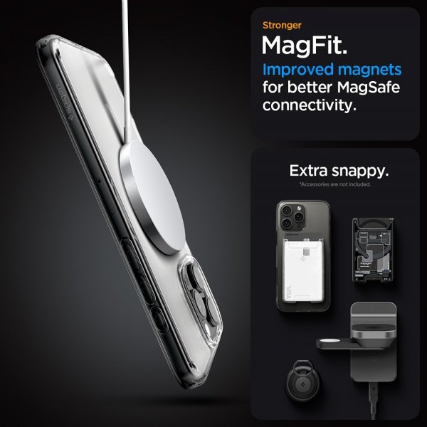 Spigen iPhone 16 Pro Kuori Ultra Hybrid MagFit Frost Clear
