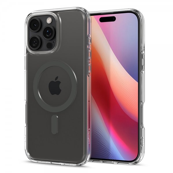 Spigen iPhone 16 Pro -suojakuori Ultra Hybrid MagFit Graphite
