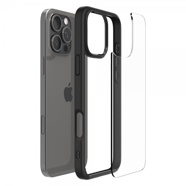 Spigen iPhone 16 Pro Kuori Ultra Hybrid Matta Musta